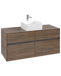 Villeroy und Boch Collaro Waschtischunterschrank C04100VH 120 x 54,8 x 50 cm, Waschtisch mittig, Arizona Oak