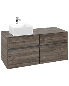 Villeroy und Boch Collaro Waschtischunterschrank C04200RK 120x54,8x50cm, Waschtisch links, Stone Oak