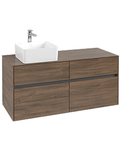 Villeroy und Boch Collaro Waschtischunterschrank C04200VH 120 x 54,8 x 50 cm, Waschtisch links, Arizona Oak
