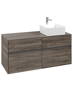 Villeroy und Boch Collaro Waschtischunterschrank C04300RK 120x54,8x50cm, Waschtisch rechts, Stone Oak