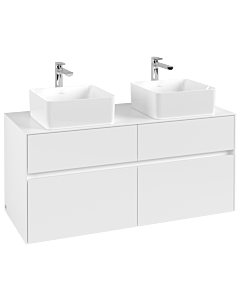 Villeroy und Boch Collaro Waschtischunterschrank C04400MS 120 x 54,8 x 50 cm, für 2 Waschtische, White Matt