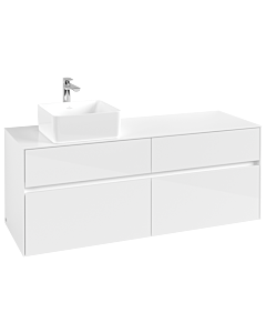 Villeroy und Boch Collaro vanity unit C04600DH 140 x 54.8 x 50 cm, Glossy White