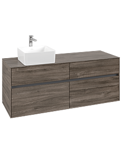 Villeroy und Boch Collaro Waschtischunterschrank C04600RK 140x54,8x50cm, Waschtisch links, Stone Oak