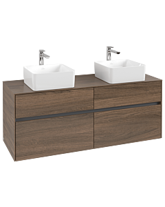 Villeroy und Boch Collaro Waschtischunterschrank C04800VH 140 x 54,8 x 50 cm, für 2 Waschtische, Arizona Oak