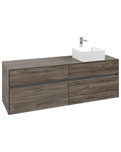 Villeroy und Boch Collaro Waschtischunterschrank C05100RK 160x54,8x50cm, Waschtisch rechts, Stone Oak