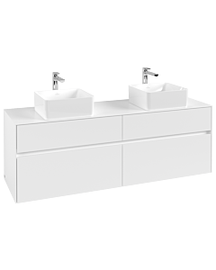 Villeroy und Boch Collaro Waschtischunterschrank C05200MS 160 x 54,8 x 50 cm, für 2 Waschtische, White Matt