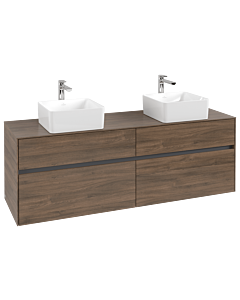 Villeroy und Boch Collaro vanity unit C05200VH 160 x 54.8 x 50 cm, for 2 Waschtische , Arizona Oak
