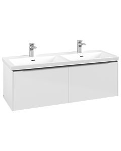 Villeroy und Boch Subway 3. 1930 vanity unit C56700VE 127.2x42.9x47.8cm, without LED / handle aluminum glossy, brilliant white
