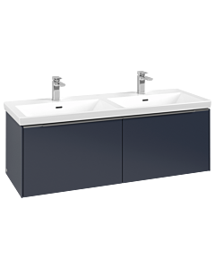 Villeroy und Boch Subway 3. 1930 C56700VQ 127,2x42,9x47,8cm, sans LED / poignée aluminium brillant, bleu marine