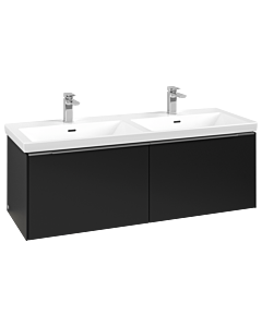 Villeroy und Boch Subway 3. 1930 C567L0VL 127,2x42,9x47,8cm, avec LED / poignée aluminium brillant, noir volcan