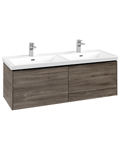 Villeroy und Boch Subway 3. 1930 C567L1RK 127,2x42,9x47,8cm, avec LED / poignée Volcano black, stone oak