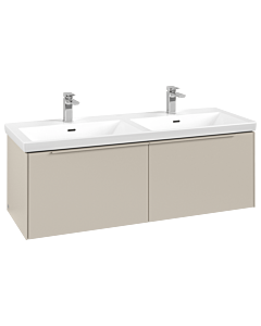 Villeroy und Boch Subway 3.0 Waschtisch-Unterschrank C567L2VN 127,2x42,9x47,8cm, mit LED/Griff monochrom, cashmere grey
