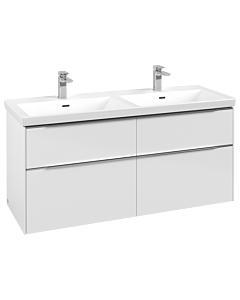 Villeroy und Boch Subway 3. 1930 C56800VE 127,2x56,6x47,8cm, sans LED / poignée aluminium brillant, blanc brillant