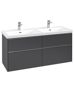 Villeroy und Boch Subway 3. 1930 C56800VR 127,2x56,6x47,8cm, sans LED / poignée aluminium brillant, graphite