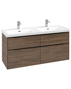 Villeroy und Boch Subway 3. 1930 C56801VH 127,2x56,6x47,8cm, sans LED / poignée Volcano noir, chêne arizona