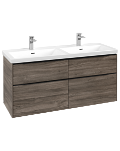 Villeroy und Boch Subway 3. 1930 C568L1RK 127,2x56,6x47,8cm, avec LED / poignée Volcano black, stone oak