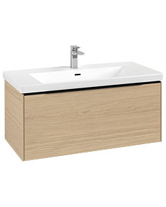 Villeroy und Boch Subway 3. 1930 vanity unit C56901VJ 97.3x42.9x47.8cm, without LED / handle Volcano black, nordic oak