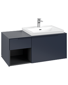 Villeroy und Boch Subway 3.0 Waschtisch-Unterschrank C57102VQ 100,1x42,25x51,6cm, ohne LED/Griff monochrom, marine blue