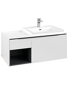 Villeroy und Boch Subway 3. 1930 C571L1VF 100,1x42,25x51,6cm, avec LED / poignée Volcano noir, blanc pur
