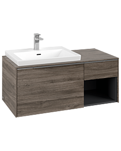 Villeroy und Boch Subway 3. 1930 C57200RK 100,1x42,25x51,6cm, sans LED / poignée aluminium brillant, chêne pierre