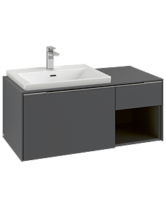 Villeroy und Boch Subway 3. 1930 vanity unit C57202VR 100.1x42.25x51.6cm, without LED / handle monochrome, graphite