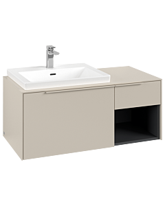 Villeroy und Boch Subway 3.0 Waschtisch-Unterschrank C572L2VN 100,1x42,25x51,6cm, mit LED/Griff monochrom, cashmere grey