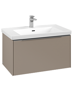 Villeroy und Boch Subway 3. 1930 C57300VM 77,2x42,9x47,8cm, sans LED / poignée aluminium brillant, taupe