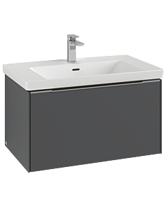 Villeroy und Boch Subway 3. 1930 vanity unit C57302VR 77.2x42.9x47.8cm, without LED / handle monochrome, graphite