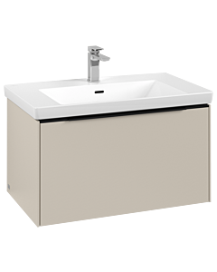 Villeroy und Boch Subway 3. 1930 C573L1VN 77,2x42,9x47,8cm, avec LED / poignée noir Volcano, gris cachemire
