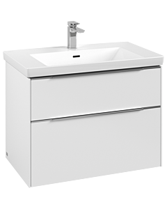 Villeroy und Boch Subway 3. 1930 vanity unit C57400VF 77.2x57.6x47.8cm, without LED / handle aluminum glossy, pure white