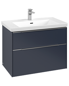 Villeroy und Boch Subway 3. 1930 vanity unit C57400VQ 77.2x57.6x47.8cm, without LED / handle aluminum glossy, marine blue