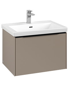Villeroy und Boch Subway 3.0 Waschtisch-Unterschrank C57501VM 62,2x42,9x47,8cm, ohne LED/Griff Volcano black, taupe