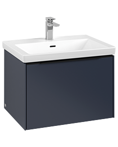 Villeroy und Boch Subway 3.0 Waschtisch-Unterschrank C57501VQ 62,2x42,9x47,8cm, ohne LED/Griff Volcano black, marine blue