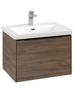 Villeroy und Boch Subway 3. 1930 C575L1VH 62,2x42,9x47,8cm, avec LED / poignée Volcano noir, chêne arizona