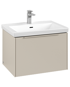 Villeroy und Boch Subway 3.0 Waschtisch-Unterschrank C575L2VN 62,2x42,9x47,8cm, mit LED/Griff monochrom, cashmere grey