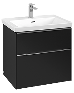 Villeroy und Boch Subway 3. 1930 vanity unit C57600VL 62.2x57.6x47.8cm, without LED / handle aluminum glossy, volcano black