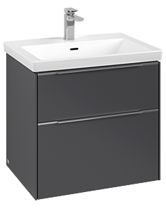 Villeroy und Boch Subway 3. 1930 C57600VR 62,2x57,6x47,8cm, sans LED / poignée aluminium brillant, graphite