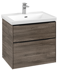 Villeroy und Boch Subway 3. 1930 C576L1RK 62,2x57,6x47,8cm, avec LED / poignée Volcano black, stone oak