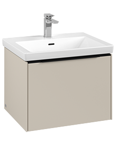 Villeroy und Boch Subway 3. 1930 vanity unit C57701VN 57.2x42.9x47.8cm, without LED / handle Volcano black, cashmere gray