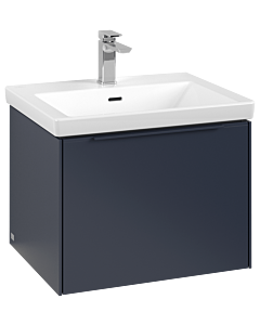 Villeroy und Boch Subway 3.0 Waschtisch-Unterschrank C577L2VQ 57,2x42,9x47,8cm, mit LED/Griff monochrom, marine blue