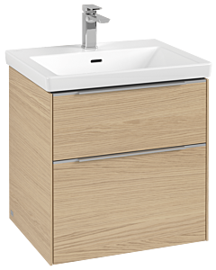 Villeroy und Boch Subway 3. 1930 C57800VJ 57,2x57,6x47,8cm, sans LED / poignée aluminium brillant, chêne nordique
