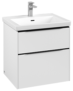Villeroy und Boch Subway 3. 1930 C57801VF 57,2x57,6x47,8cm, sans LED / poignée Volcano noir, blanc pur