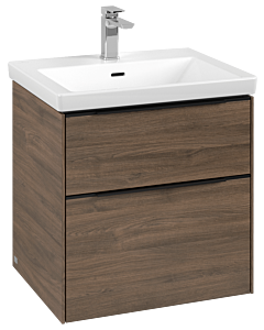 Villeroy und Boch Subway 3. 1930 vanity unit C57801VH 57.2x57.6x47.8cm, without LED / handle Volcano black, arizona oak