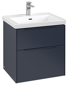 Villeroy und Boch Subway 3.0 Waschtisch-Unterschrank C57802VQ 57,2x57,6x47,8cm, ohne LED/Griff monochrom, marine blue
