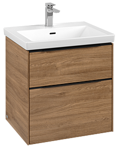 Villeroy und Boch Subway 3. 1930 C578L1RH 57,2x57,6x47,8cm, avec LED / poignée Volcano noir, chêne kansas