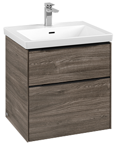 Villeroy und Boch Subway 3. 1930 C578L1RK 57,2x57,6x47,8cm, avec LED / poignée Volcano black, stone oak