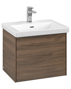 Villeroy und Boch Subway 3.0 Waschtisch-Unterschrank C57900VH 52,3x42,9x44,75cm, ohne LED/Griff Aluminium glänzend, arizona oak