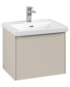 Villeroy und Boch Subway 3.0 Waschtisch-Unterschrank C57900VN 52,3x42,9x44,75cm, ohne LED/Griff Aluminium glänzend, cashmere grey