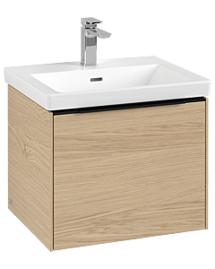 Villeroy und Boch Subway 3. 1930 vanity unit C57901VJ 52.3x42.9x44.75cm, without LED / handle Volcano black, nordic oak