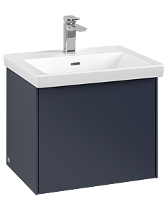 Villeroy und Boch Subway 3.0 Waschtisch-Unterschrank C57902VQ 52,3x42,9x44,75cm, ohne LED/Griff monochrom, marine blue